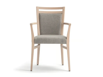 SURI SOFT 472FP.i4 - Upholstered beech chair with armrests by Palma - view 2