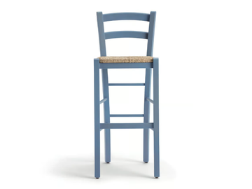 VENEZIA 42AA.pv - High straw stool with back by Palma - view 2