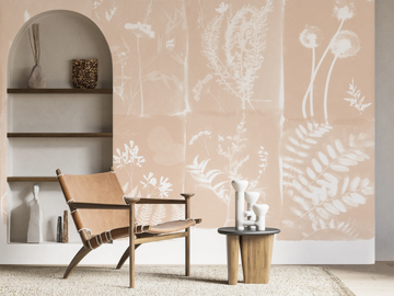 CYANOTYPE FLEURS DES CHAMPS - Panoramic wallpaper by PaperMint - view 2
