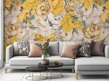 PAEONIA - Panoramic wallpaper by PaperMint - view 2