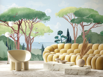 TOSCANE AQUARELLE - Panoramic wallpaper by PaperMint - view 2