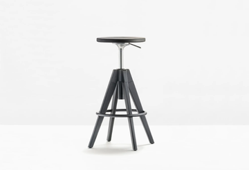 ARKI-STOOL ARKW6 - Swivel oak stool with gas lift by Pedrali - view 3