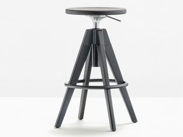 ARKI-STOOL ARKW6 - Swivel oak stool with gas lift by Pedrali - view 2