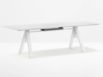ARKI-TABLE ADJUSTABLE - Height-adjustable rectangular office desk by Pedrali - view 2