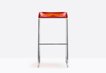 AROD 510 - Sled base steel stool with footrest by Pedrali - view 3