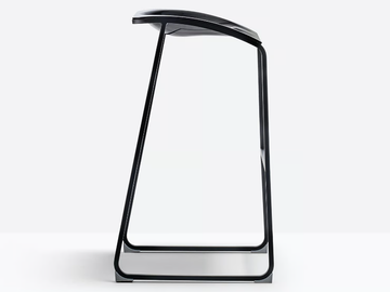 AROD 510 - Sled base steel stool with footrest by Pedrali - view 2