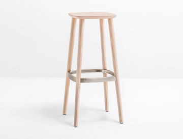 BABILA 2706 - Wooden stool with footrest by Pedrali - view 3