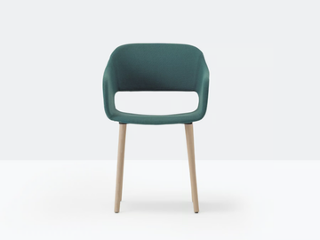 BABILA 2756 - Upholstered fabric chair with armrests by Pedrali - view 2
