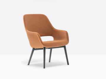 BABILA COMFORT 2759 - Upholstered fabric easy chair with armrests by Pedrali - view 3