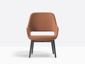 BABILA COMFORT 2759 - Upholstered fabric easy chair with armrests by Pedrali - view 2