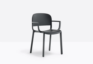 DOME 265 - Polypropylene chair with armrests by Pedrali - view 3