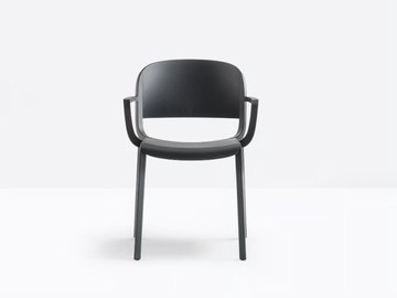 DOME 265 - Polypropylene chair with armrests by Pedrali - view 2