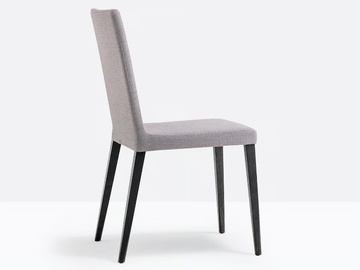 DRESS 531 - Upholstered oak chair by Pedrali - view 3