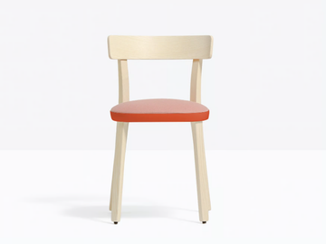 FOLK 2940 - Ash chair with integrated cushion by Pedrali - view 2