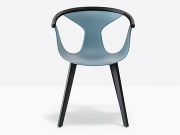 FOX 3725 - Stackable polypropylene chair with armrests by Pedrali - view 2
