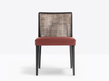 GLAM 432 - Wooden chair with woven cane backrest by Pedrali - view 3