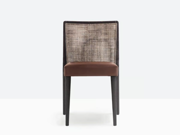 GLAM 433 - Wooden chair with woven cane backrest by Pedrali - view 3