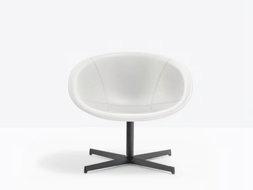 GLISS LOUNGE 361 - With 4-spoke base tanned leather easy chair by Pedrali - view 2