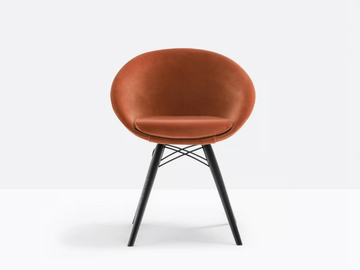 GLISS 904/A - Upholstered chair by Pedrali - view 2