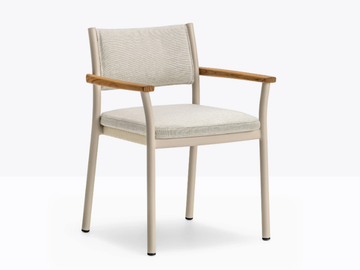 GUINEA - Aluminium garden chair with armrests by Pedrali - view 2