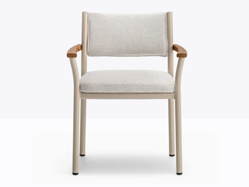 GUINEA - Aluminium garden chair with armrests by Pedrali - view 3