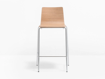INGA 5616 - Wooden stool with footrest by Pedrali - view 2