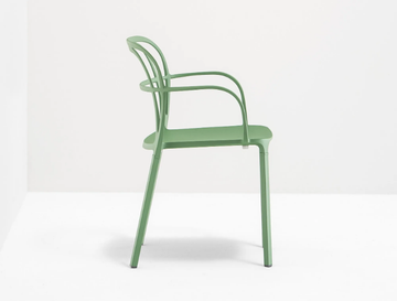 INTRIGO 3715 - Die cast aluminium chair with armrests by Pedrali - view 2