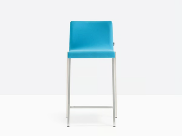 KUADRA 1122 - Upholstered stool with back by Pedrali - view 2