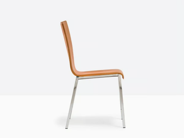 KUADRA 1291 - Tanned leather chair by Pedrali - view 3
