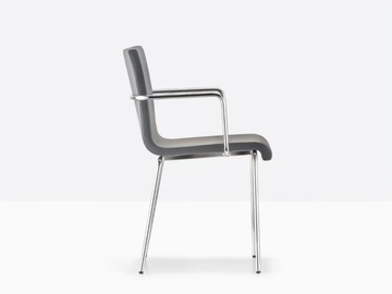 KUADRA XL 2484 - Upholstered chair with armrests by Pedrali - view 3