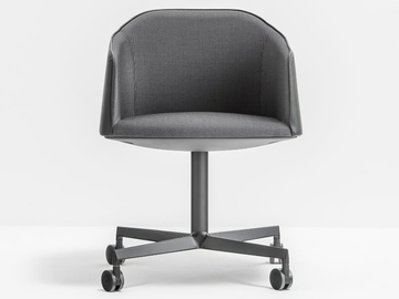 LAJA 886 - Swivel with 4-spoke base chair with armrests by Pedrali - view 2