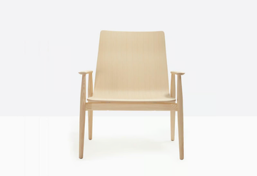 MALMÖ 299 - Ash easy chair with armrests by Pedrali - view 3