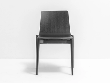 MALMÖ 390 - Stackable wooden chair by Pedrali - view 2
