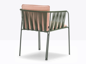 NARÌ - Steel garden chair with armrests by Pedrali - view 3