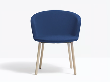 NYM SOFT 2837 - Upholstered fabric chair with armrests by Pedrali - view 3