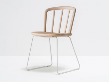 NYM 2850 - Sled base ash chair by Pedrali - view 3