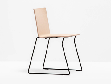 OSAKA METAL 5714 - Stackable sled base multi-layer wood chair by Pedrali - view 3