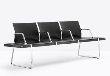 PLURAL P02013/2014/2016/2019 - Bench with armrests by Pedrali - view 3