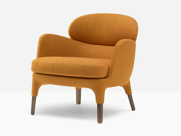 ESTER LOUNGE - Fabric armchair with armrests by Pedrali - view 2