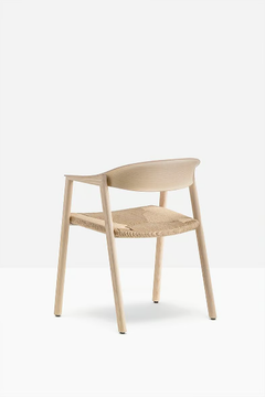 HÉRA STRAW - Wooden chair with armrests by Pedrali - view 3