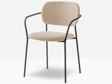 JAZZ 3704 - Stackable chair with armrests by Pedrali - view 2