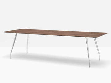 RIZZ - Rectangular aluminium table by Pedrali - view 2