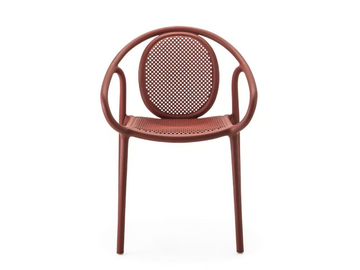 REMIND 3735R - Stackable polypropylene chair with armrests by Pedrali - view 2