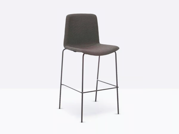 TWEET 896/2 - Upholstered stackable stool by Pedrali - view 3