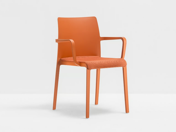 VOLT 674 - Stackable plastic chair with armrests by Pedrali - view 3