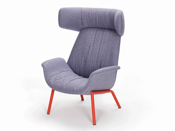 ILA 2022 - Fabric armchair with headrest and steel structure by Pedrali - view 2