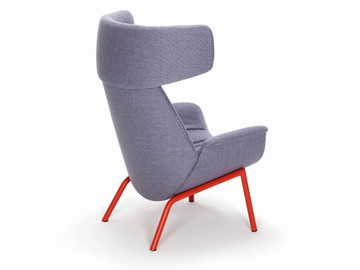ILA 2022 - Fabric armchair with headrest and steel structure by Pedrali - view 3