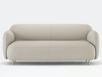 BUDDY 218 - 2 seater leather sofa by Pedrali - view 3