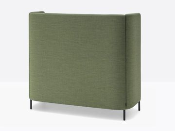 BUDDYHUB DESK BDS002/140 - Sectional wooden office desk with sound absorbing screens by Pedrali - view 3