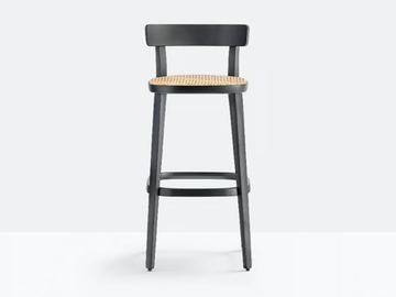 FOLK 2927 - High ash stool with back by Pedrali - view 3